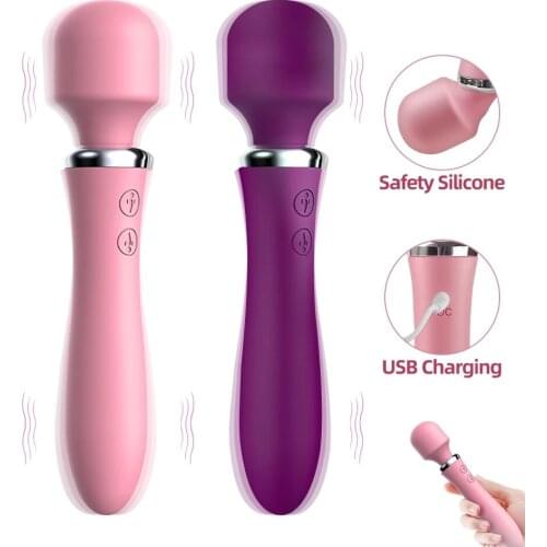 G Spot Dildo Vibrator 10 Vibrate Modes Powerful AV Wand Massager Adult Sex Toy for Woman Clit Stimulate Female Dildo Erotic Toys