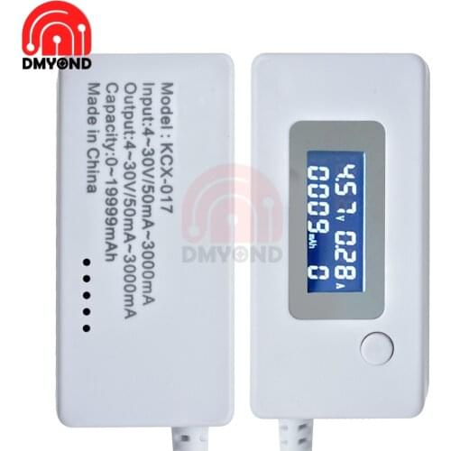 Voltmeter Ammeter Volt Current Monitor Detector LCD Backlight USB Current Voltage Charging Capacity Tester Meter Charger Doctor