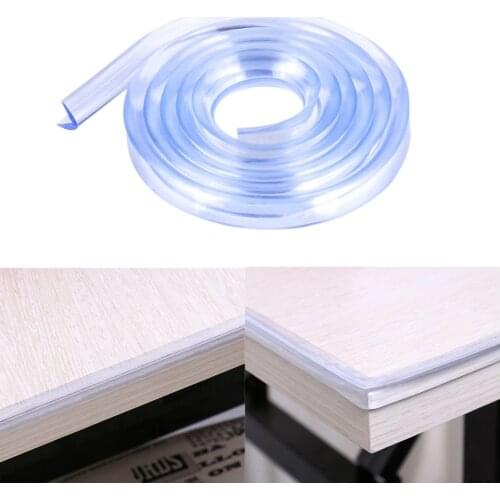 1M Baby Safety Table Desk Edge Transparent Edge Corner Protection Strip Baby Collision Proof Edge Guards Soft Softener Bumper