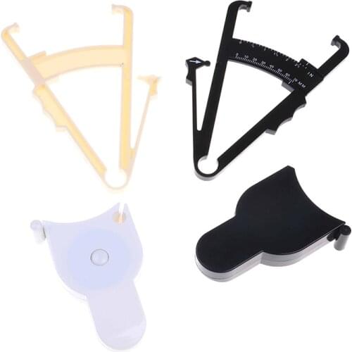 1 Set Skinfold Measurement Tape Body Fat Caliper Body Fat Tester with Measurement Chart Body Health Care Tool