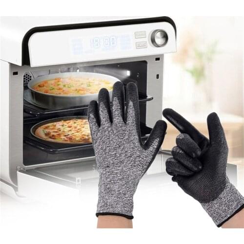 1Pair BBQ Grilling Cooking Gloves Extreme Heat Resistant Oven Welding Gloves High Temperature Kitchen Gloves for Barbecue