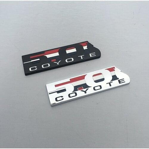 1 Pcs 3D Metal 5.0 COYOTE Car Stickers Decal Emblems Badge for Ford Mondeo Kuga Ecosport Decoration Car Accessories