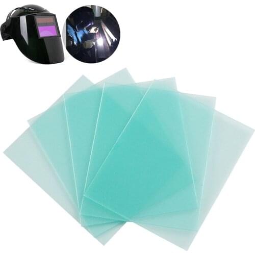 10Pcs Light Weight Protective Plate Welding Mask Auto Darkening Filter Plastic Anti-splash Helmet Protective Plate PC #734