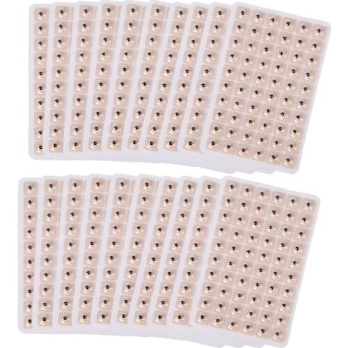 1200pcs Relaxation Ears Stickers Therapy Needle Patch Acupuncture Needle Ear Vaccaria Seeds Ear Massage Paste Stickers