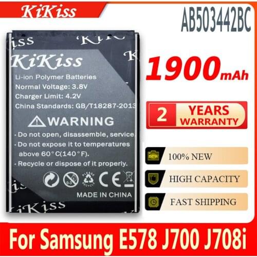 1900mAh AB503442BC Battery for Samsung SGH-B110 E570 E578 J700 J700i J700v J708 E578 J700 J708i J708 T509 Battery AB503442BC