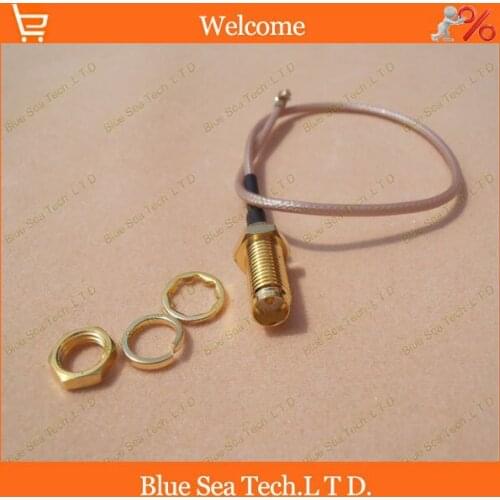 2piece RG178 20cm Gold Plated RF Straight RP SMA Female Jack to uFL/u.FL/IPX/IPEX Connector Pigtail Extension Cable