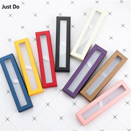 20pcs red black pink yellow blue purple Ballpoint Roller Ball Pen packaging gift box with window