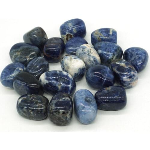 Natural Tumbled Stone Blue Sodalite Gemstone Rock Mineral Crystal Healing Chakra Meditation Feng Shui Decor Collection