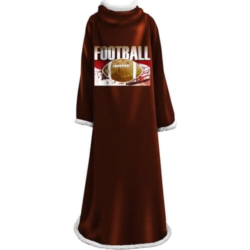 3D Football Printing Cotton Velvet Sleeve Blanket For Adults Plush Throw Blanket On Bed Sherpa TV Blanket Battaniye Bedding
