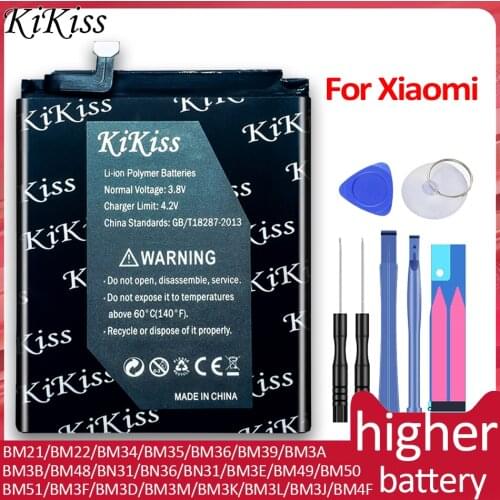 Battery For Xiaomi Mi Note Mix Max 2 2S 3 4C 5 5A 5S 5X 6 6X 8 Lite Pro 9 SE A3 CC9 BM22 BM3L BM36 BM39 BM3E BM3B BM49 BM50 BN31