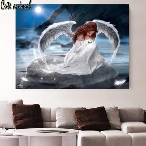 Diamond Painting 5d Handmade Gift Mosaic Cross Stitch Angel girl pray Diamond Embroidery Mosaic Kits Full Square Drill Decor New