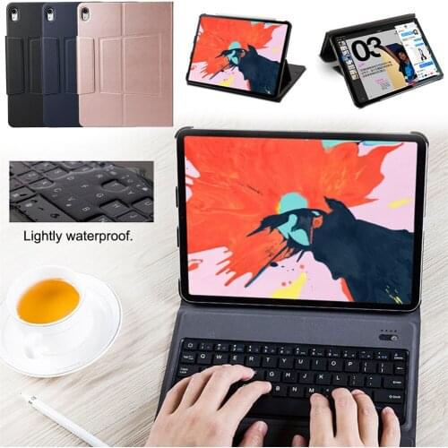 Bluetooth Wireless Keyboard Smart Case Cover For iPad Pro 11 For iPad PRO 12.9 2018 Auto Wake/Sleep Keyboard Flip Leather Case