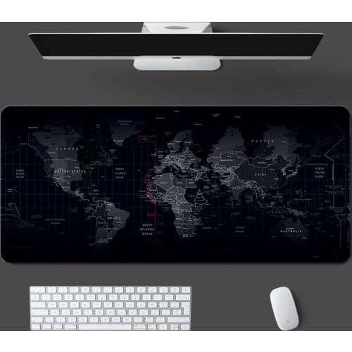 Large Mouse Pad Gamer Mouse Pad Gamer Computer Mousepad 900x400 desk mat World Map Mouse Pad durable Keyboard non-skid carpet