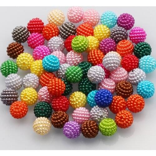 50pcs High Quality Round Acrylic Charm Clothing Loose Beads For Needlework Clothing Sewing Accessories DIY Clothing Decoration