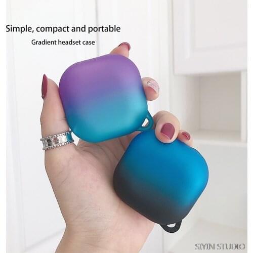 PC Case For Samsung Galaxy Buds Live Case Gradient Protective Cover for galaxy buds live Case wireless earphone conque shell