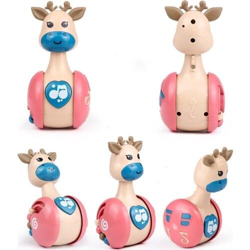 Baby Rattles Running Tumbler Baby Children Deer Kid Early Education Toy Gift