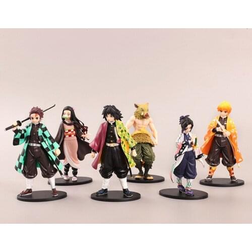 Demon Slayer Kamado Tanjirou Nezuko Zenitsu Agatsuma Hashibira Inosuke Tomioka Giyuu Tsuyuri Kanawo Figure Toy
