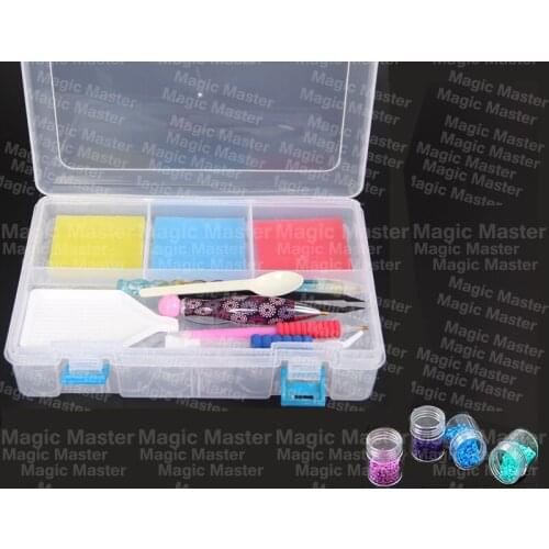 New 48/96/144pcs Bottles Boxes For Diamond Painting Resin Drills Storage Nail Art Rhinestone Case Diy Embroidery Tools Kits