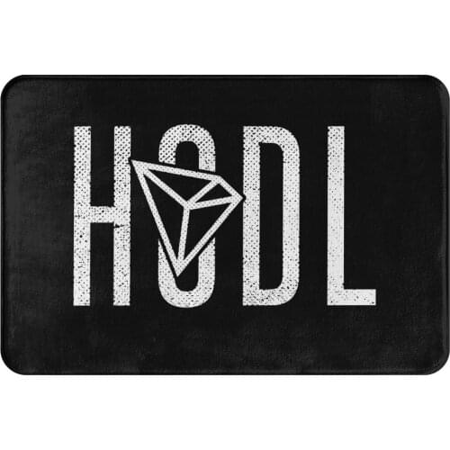 TRON Coin Crypto Miners Non-slip Doormat Hodle Bath Kitchen Mat Welcome Carpet Flannel Modern Decor