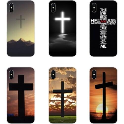 Christian Jesus The Cross Soft Transparent Case Covers For Apple iPhone X XR XS 11Pro MAX 4S 5S 5C SE 6S 7 8 Plus ipod touch 5 6