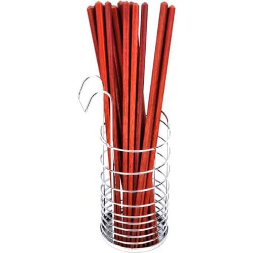 Stainless Steel Hook Hanging Holder Drainer Spoon Fork Chopsticks Storage Basket Kitchen Accessories Organizer Tableware Tube