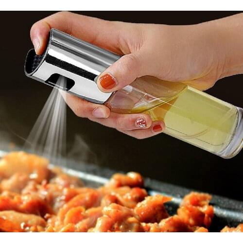 Kitchen Set Oil Dispenser Glass Mixing Condiment Bottle Vinegar Soy Sauce Spray Seasoning Bottle for Travel Kitchen