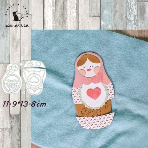 Panalisacraft cute girl doll Metal Cutting Dies cute dieicut scrapbooking Album Paper Card Craft Embossing