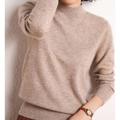 LJSXLS 2020 Autumn Winter Long Sleeve Thick Sweater Women Solid Soft Warm Knitted Pullover Sweater Turtleneck Jumper Pull Femme