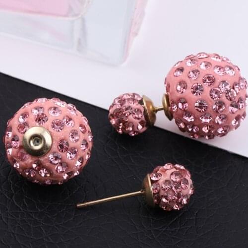 New Trend Simulation Pearl Stud Earrings Round Pearl Party Wedding Pendant Earrings Fashion Korean Jewelry Earrings WF023