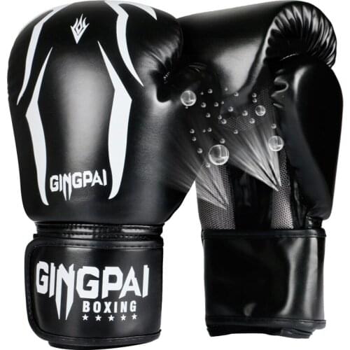 Wholesale 6 8 10 12OZ Adults Kids child Women/Men Boxing Gloves PU Leather MMA Muay Thai Boxe De Luva Mitts Sanda GYM Equipments