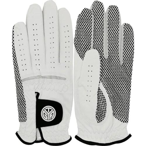 1pcs Golf Gloves Left Right Hand Soft Pure Breathable Mens Golf Gloves Sheepskin Gloves With Anti-slip Grainy Golf Men