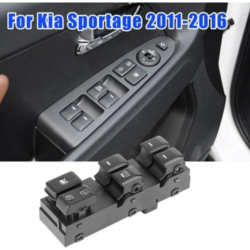 For KIA Sportage R 2011-2016 Power Master Window Lift Control Switch Front Left LH Driver Side 93570-3W600(AUTO DOWN)