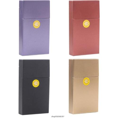 Free Ship Plastic Cigarette Case Dispenser Tobacco Container Cigarettes Storage Box Holder Smoking Accessories au9 21 wholesales