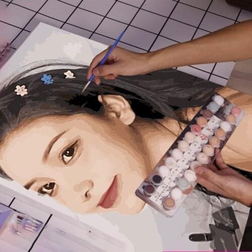 DIY Gift Customize Photos Canvas Oil Painting Hand Drawing Paint By Numbers Art Decorative Poster Modern Home Art Decor No Frame