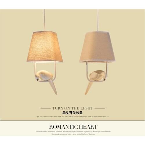 Dining-room of Europe type style droplight sitting room bedroom study personality Rural Mediterranean birds droplight