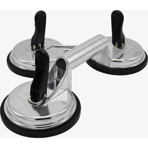 Suction Cup Three Handle Glass Lifter Tile Suction Cup to Lift Large Glass Heavy Duty Aluminum Vacuum Plate Floor Gap Fixer