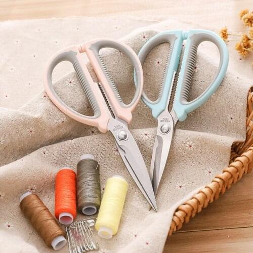 Durable Stainless Steel Scissors for Household Office Student DIY Paper Shearing Stationery Garden Tailor Kitchen Scissors