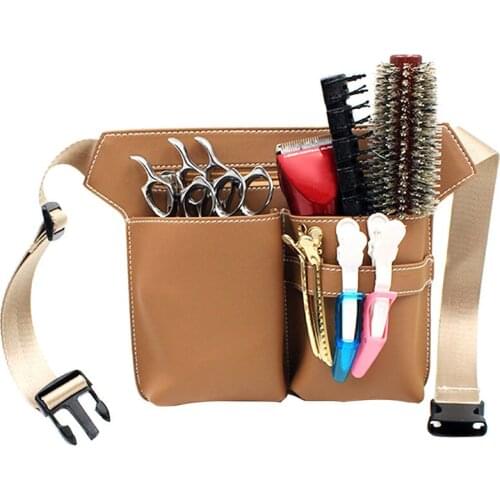 Professional Hair Scissors Comb Waist Pack Bag Hairdressing Hairpin Salon Tool Case Hair Styling Supplies EF