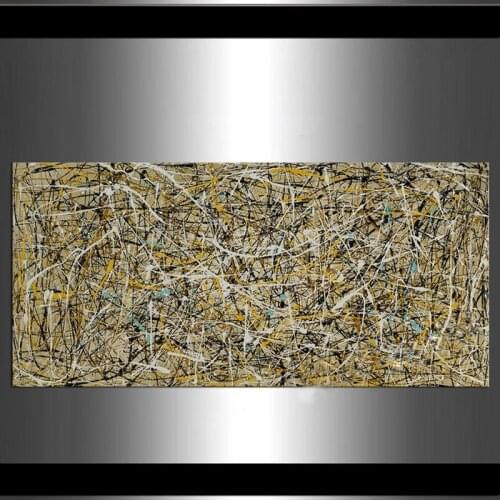 Hand painted Drip Art Painting extra large Abstract paintings Gold abstract art Modern Wall Artwork Oversize Canvas Painting