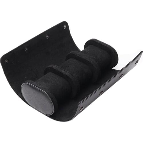 Universal 3 Slot Watch Roll Box Display Case Jewelry Holder Accessories