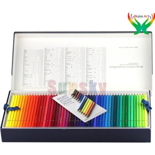 Japan Holbein 50/100/150paper or wood box Oil color lead carton set artist drawing painting pencil for students at supplies