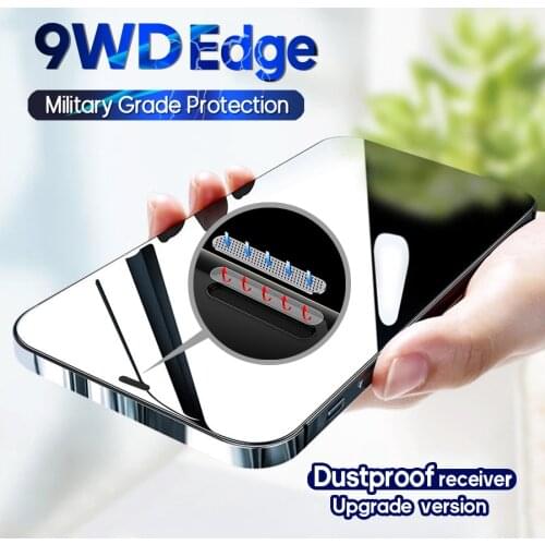 Tempered Glass For iPhone 12 Pro Max New Bubble Free Anti-Scratch Full Cover HD Screen Protector For iPhone 12 Mini Film