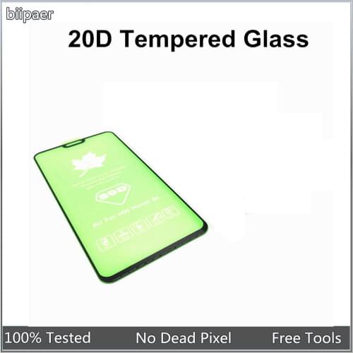 Biipaer 20D Tempered Glass For iphone X 6 6s 8 plus glass For iphone 11 Pro Max screen protector protective glass For Huawei