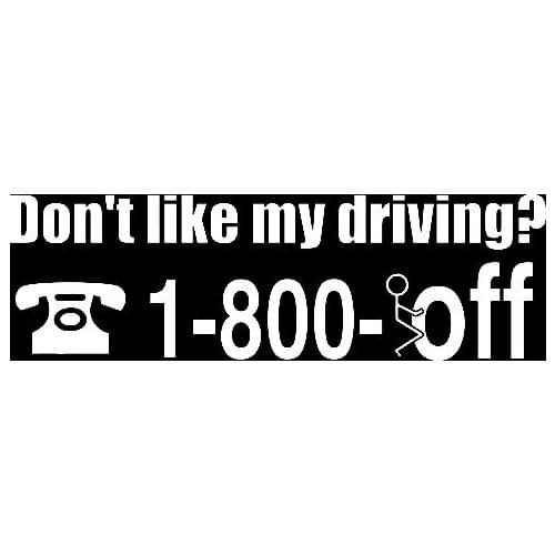 16.7CM*5.2CM Do You Like My Driving ? Vinyl Decal Personality Car Sticker Black/Silver C10-01891