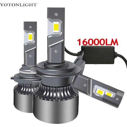 2 Pcs Led H11 H4 Led Headlight Kit Led H7 9006 H1 H3 Bulb 9005 hb3 hb4 55W 16000lm H8 H9 d2s 9012 Hir2 6000k 12V