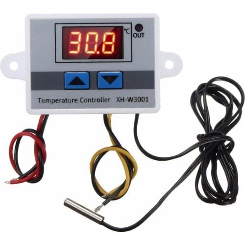 220V Digital LED Temperature Controller 10A Thermostat Control Switch Probe New