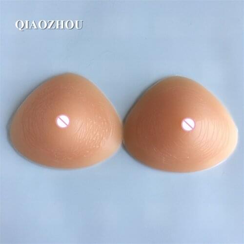 500g/pair artificial silicon breast form for mastectomy left/right hand side real soft safety 32B 34/36A+ 38/40A