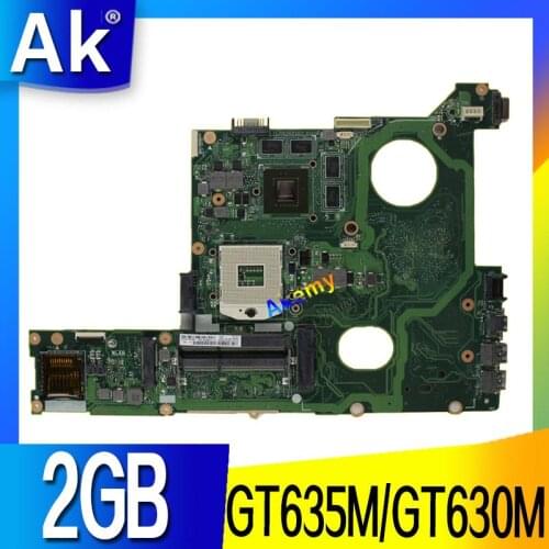 Akemy N46VJ Laptop motherboard for ASUS N46VJ N46VM N46VZ N46VB N46VV N46V Test original mainboard GT635M/GT630M 2GB Graphic
