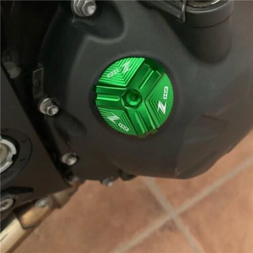 With logo " ZH2 " For KAWASAKI ZH2 Z H2 Zh2 2019-2020 motorcycle accessories Engine Oil Drain Plug Cover