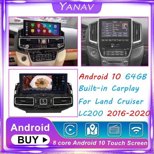 Car 2 Din GPS Radio GPS Navigation Head Unit For TOYOTA LAND CRUISER 200 LC200 2016-2020 Car Autoradio Player Stereo Receiver